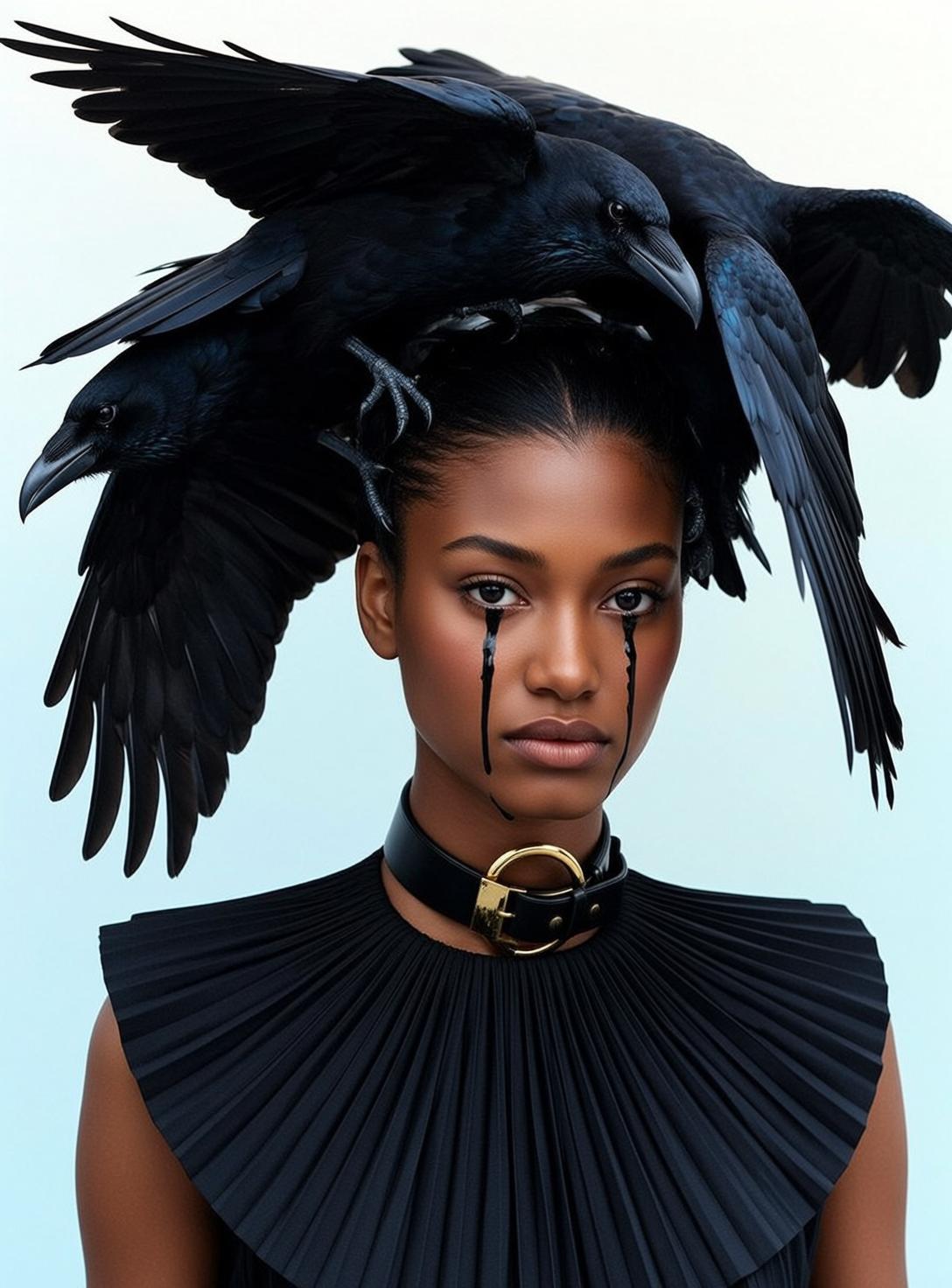 Raven Head Gothic Portrait
