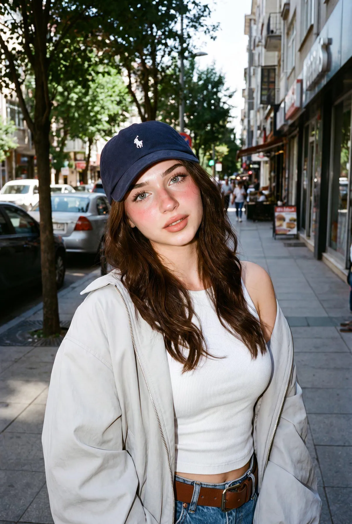 Blush In Street Portrait