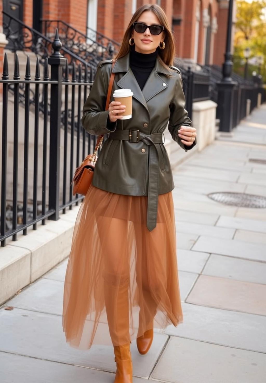 Autumn Long Brown Hair Fair Skin Black
