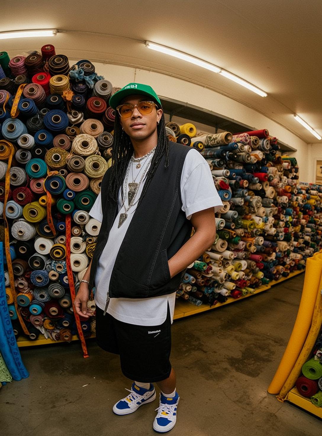 Fisheye Young Long Dreadlocks Medium Brown White