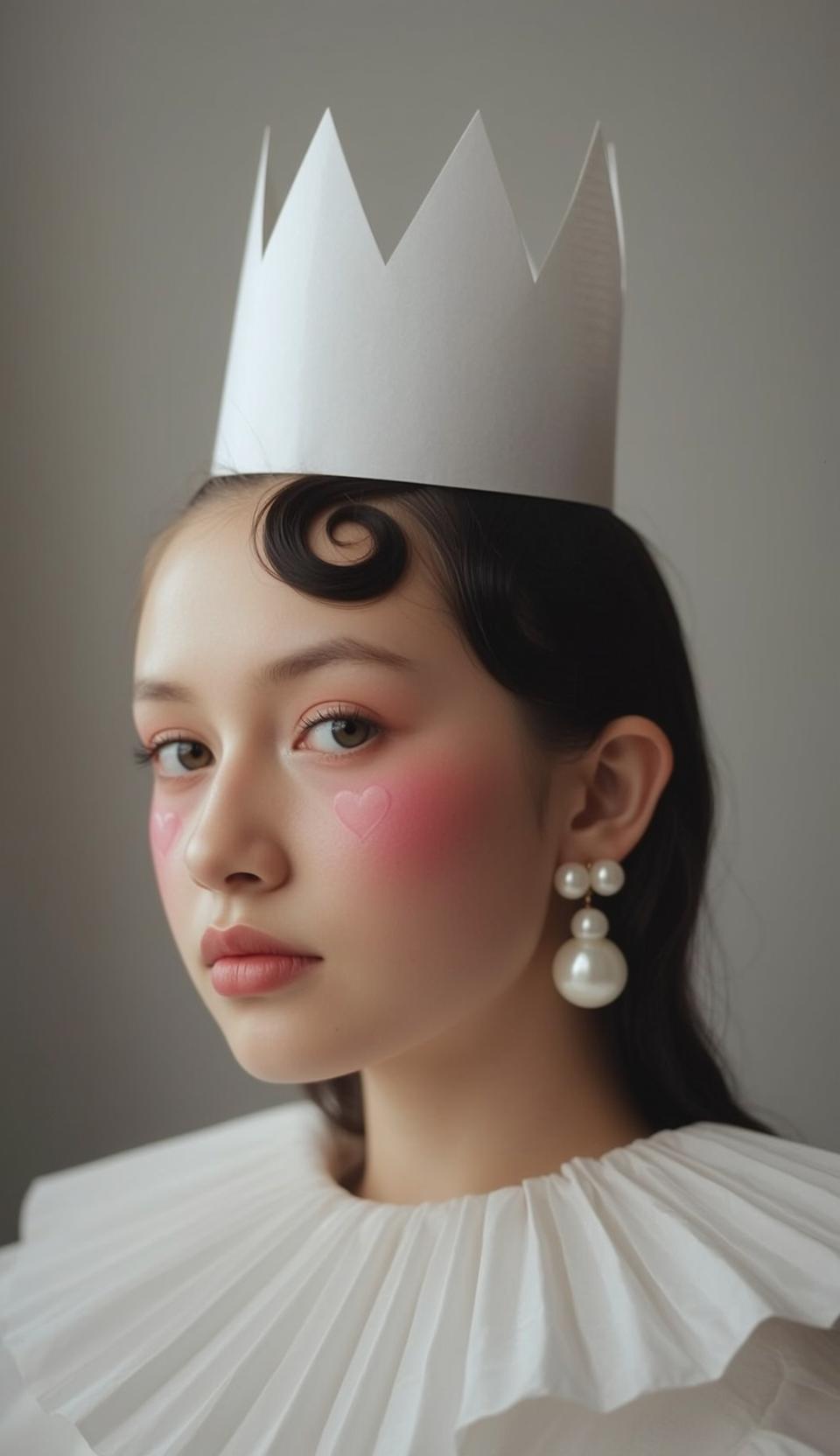 Halloween Makeup Young Dark Styled Curl Forehead