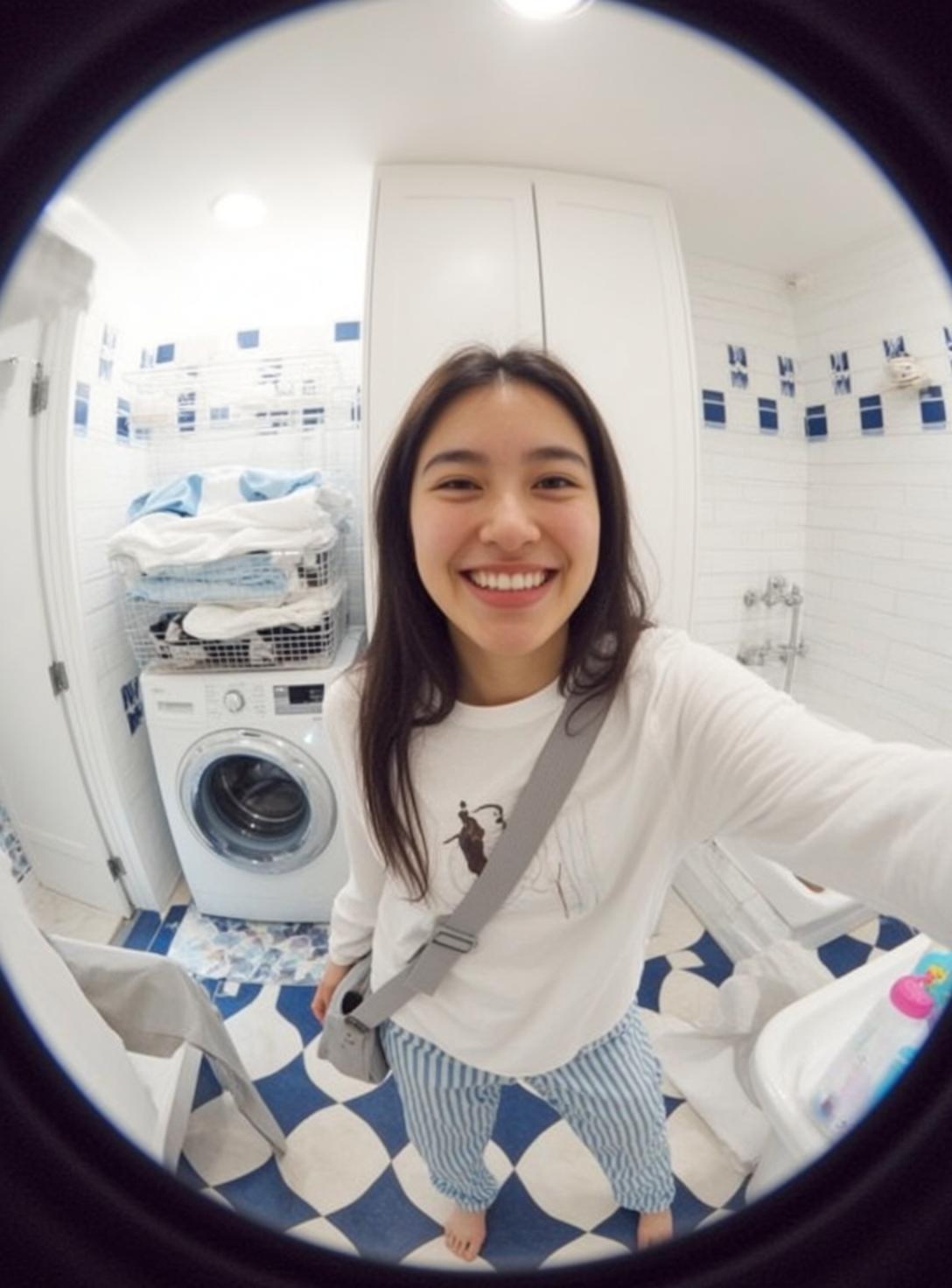 Laundry Room Pajama Pants Smile