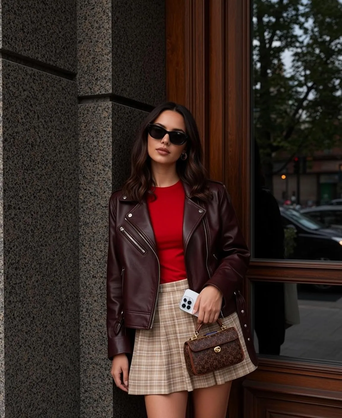 Sunglasses In Street Portrait