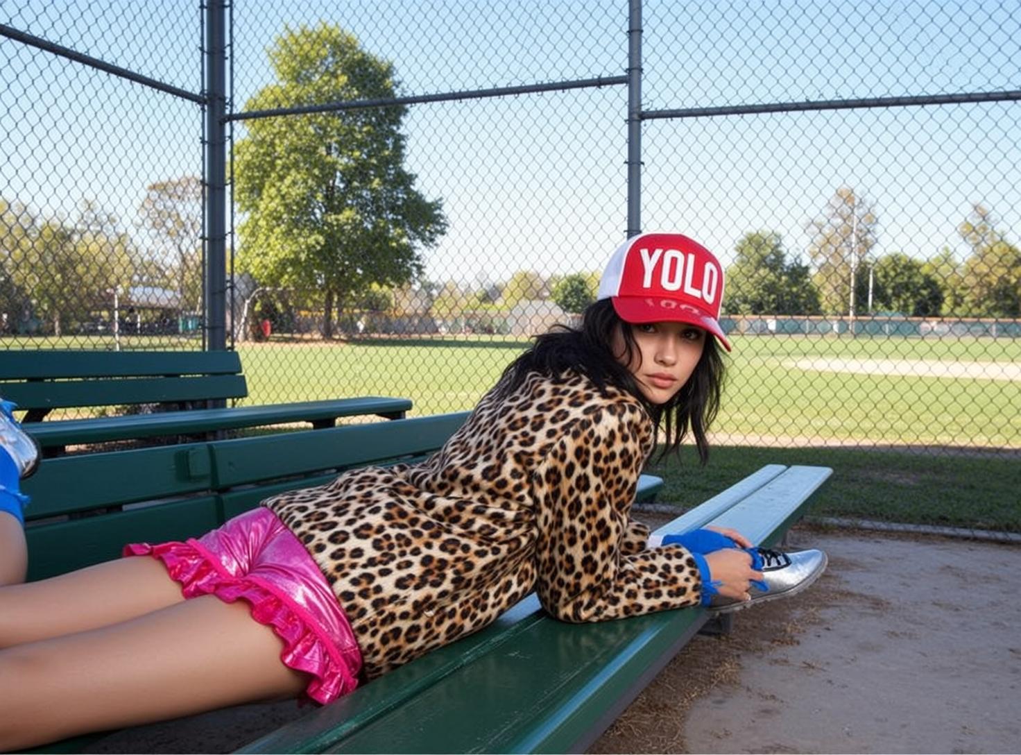 Leopard Jacket Metallic Shorts Dugout