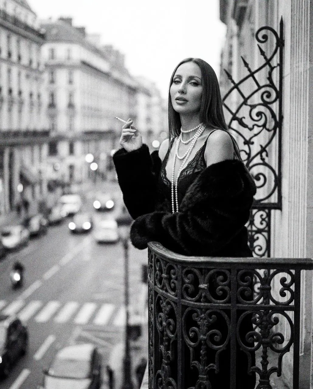 Necklace In Street Portrait