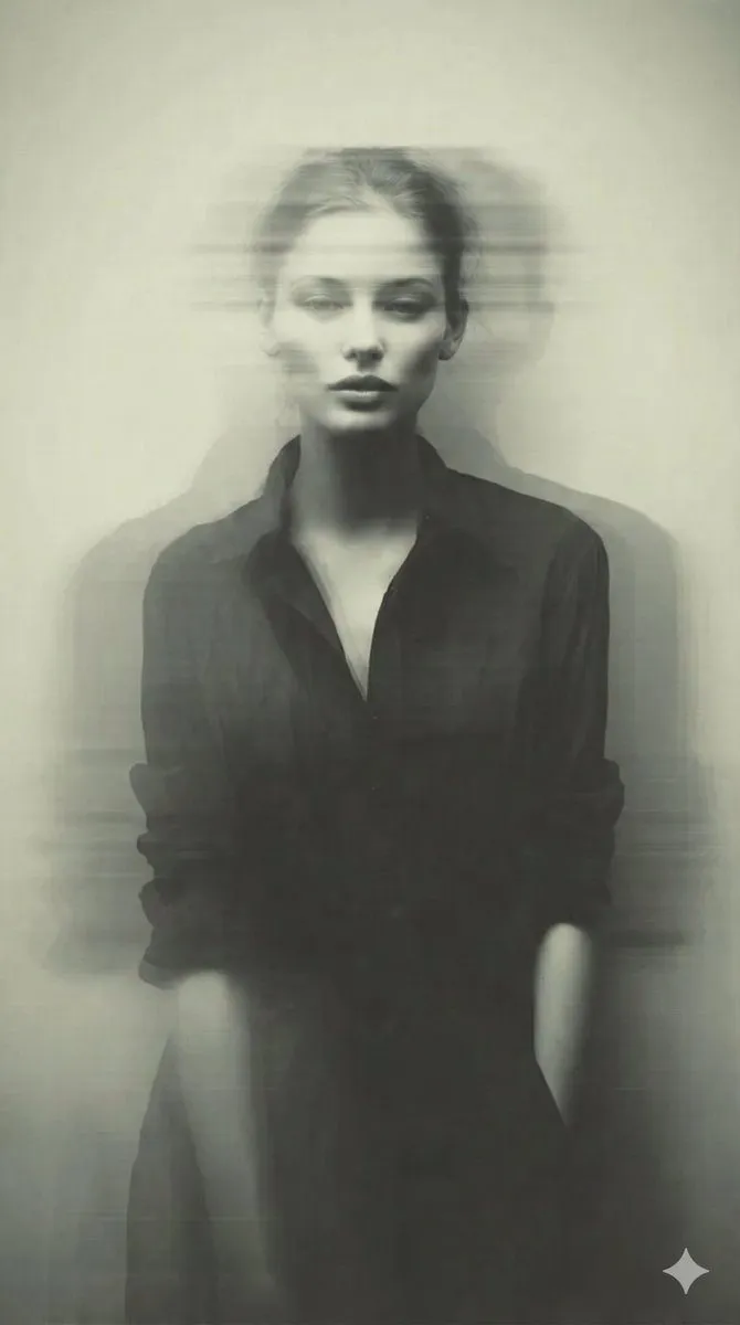Dark Shirt Messy Bun