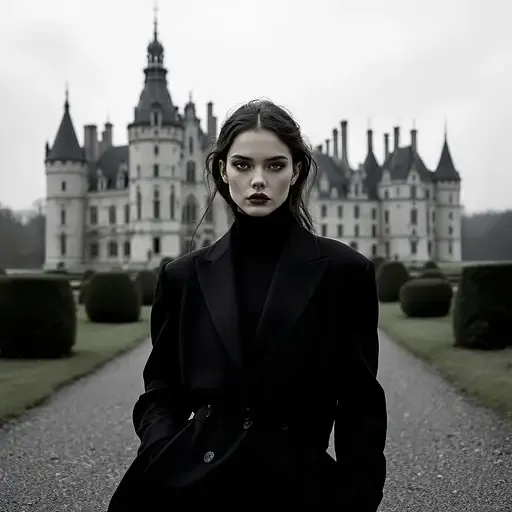 Black Suit Castle Portrait