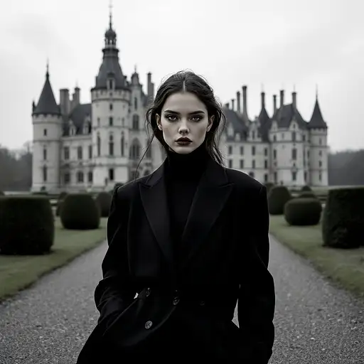 Black Suit Castle Portrait