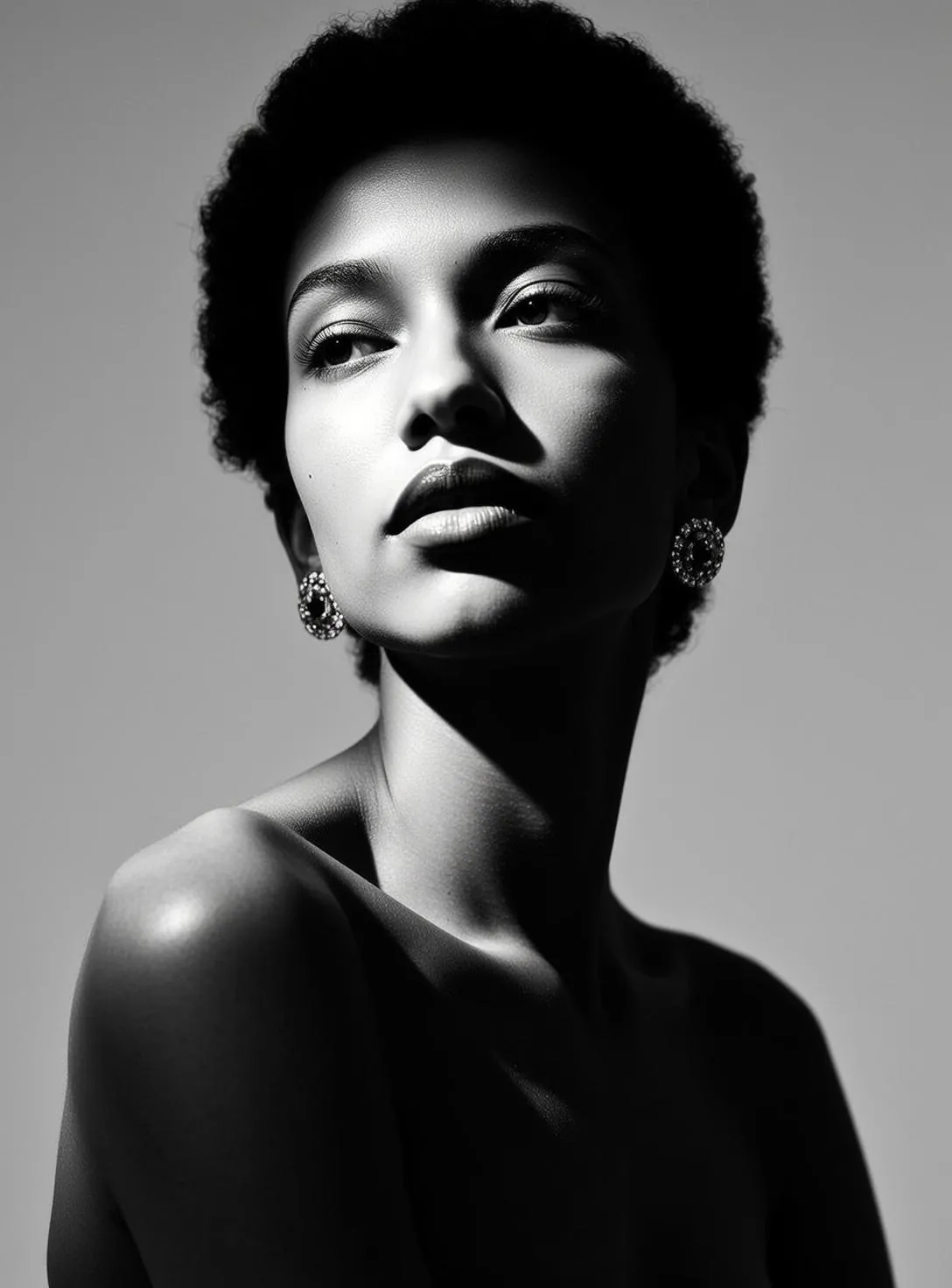 Earrings In Fashion Portrait