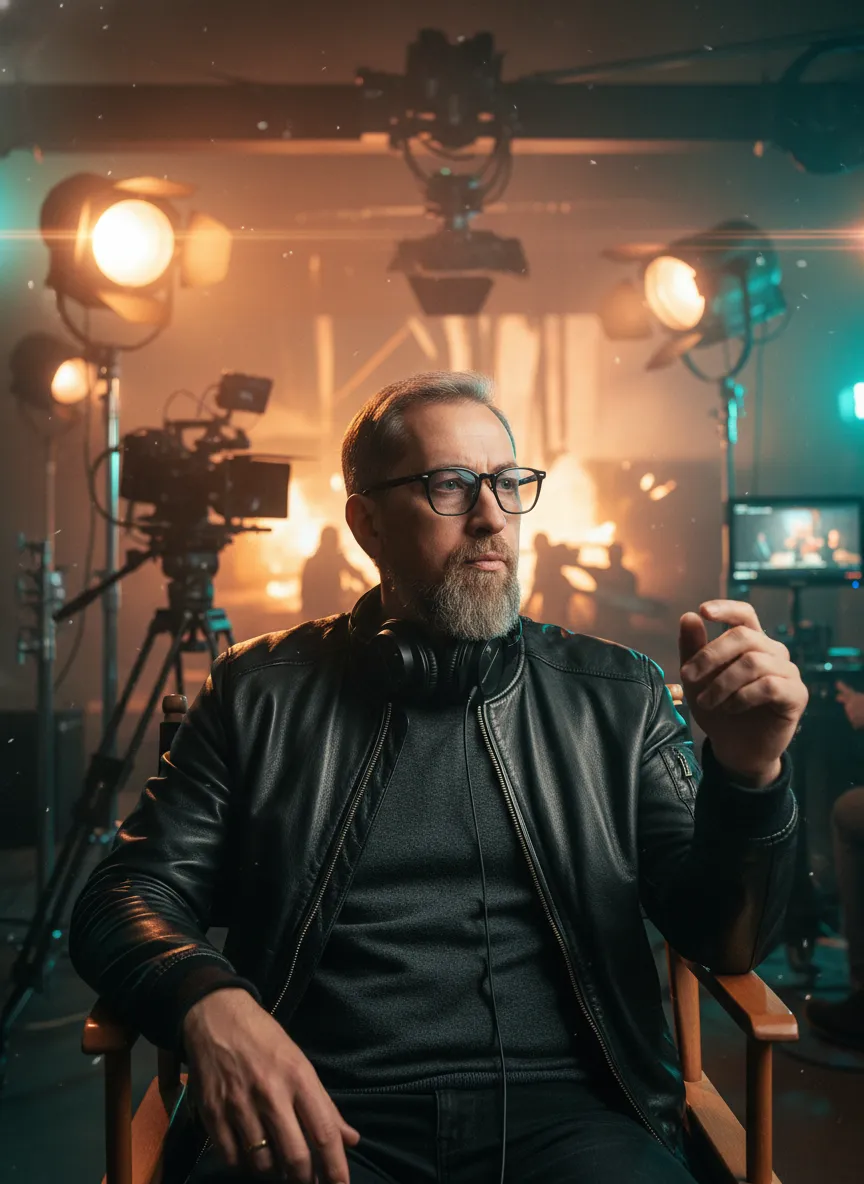 The Director On Set Portrait
