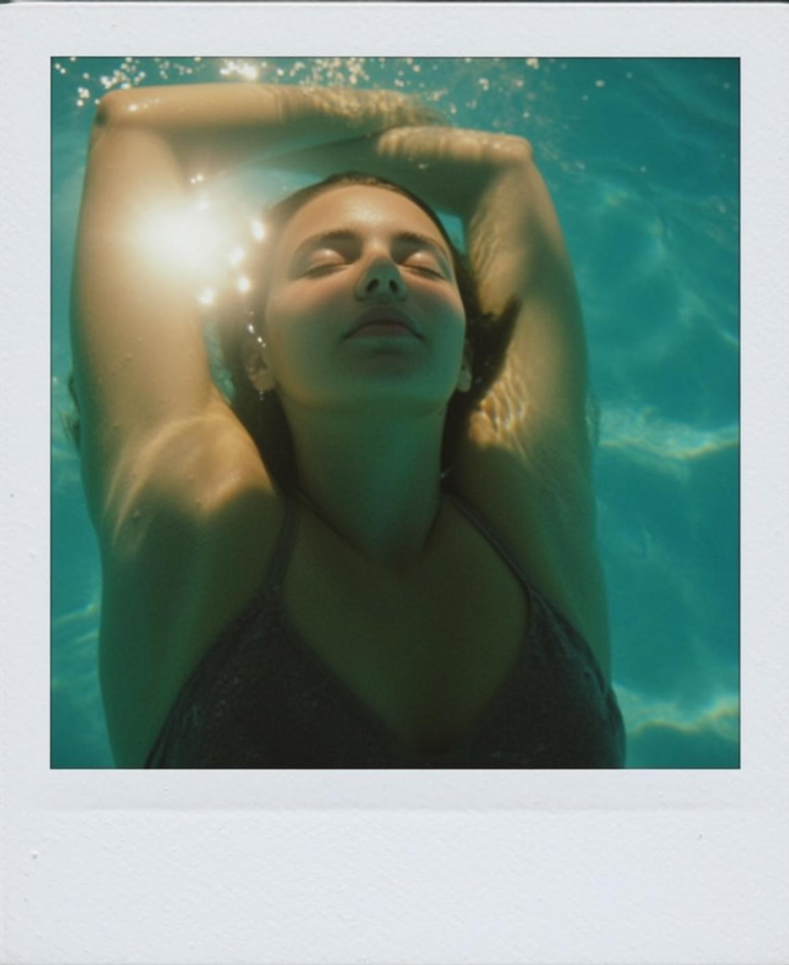 Underwater Pool Float Portrait