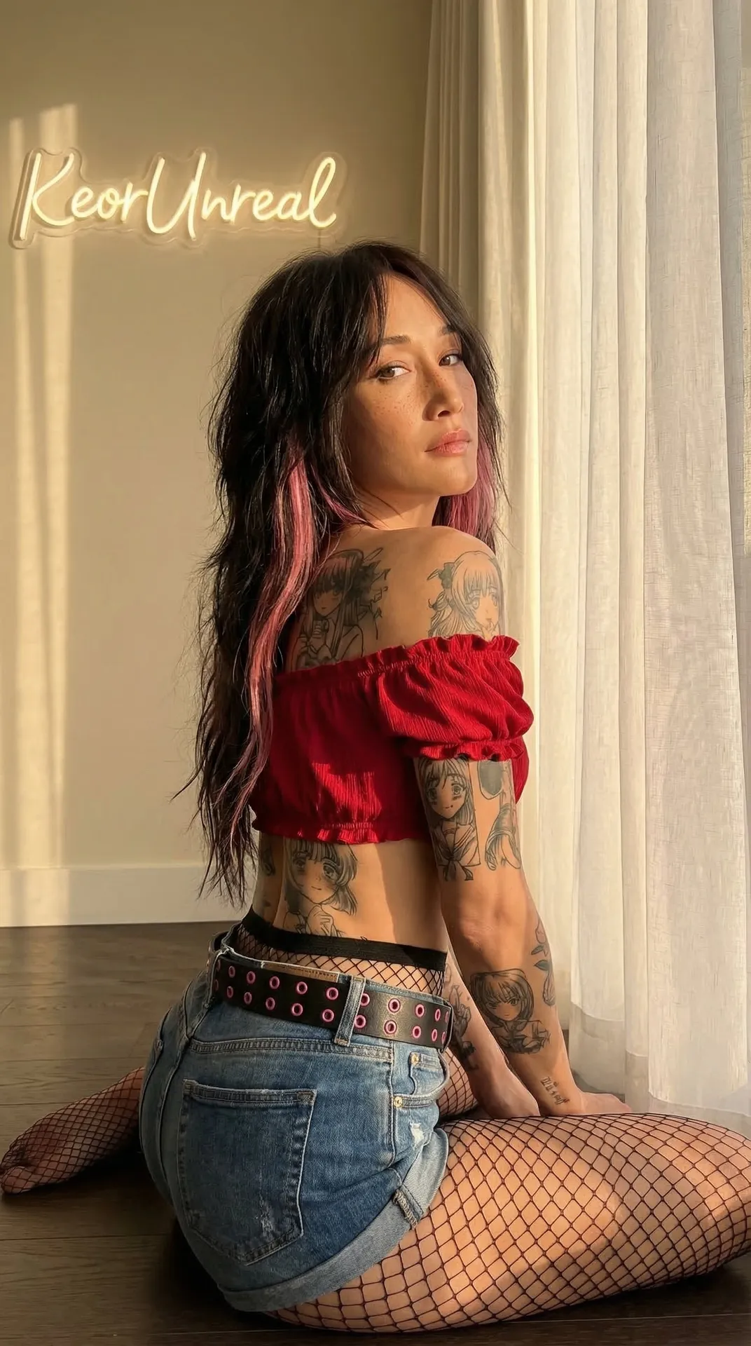 Tattoos And Makeup In Styled Portrait