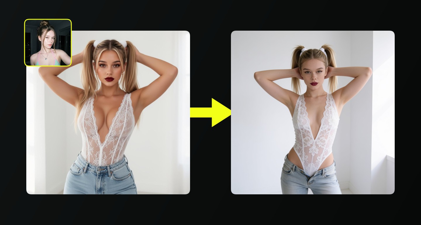 Mila remix walkthrough for White Lace Bodysuit And Denim Jeans