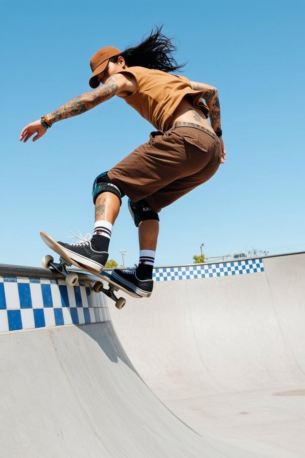 Skatepark Midair Action Shot