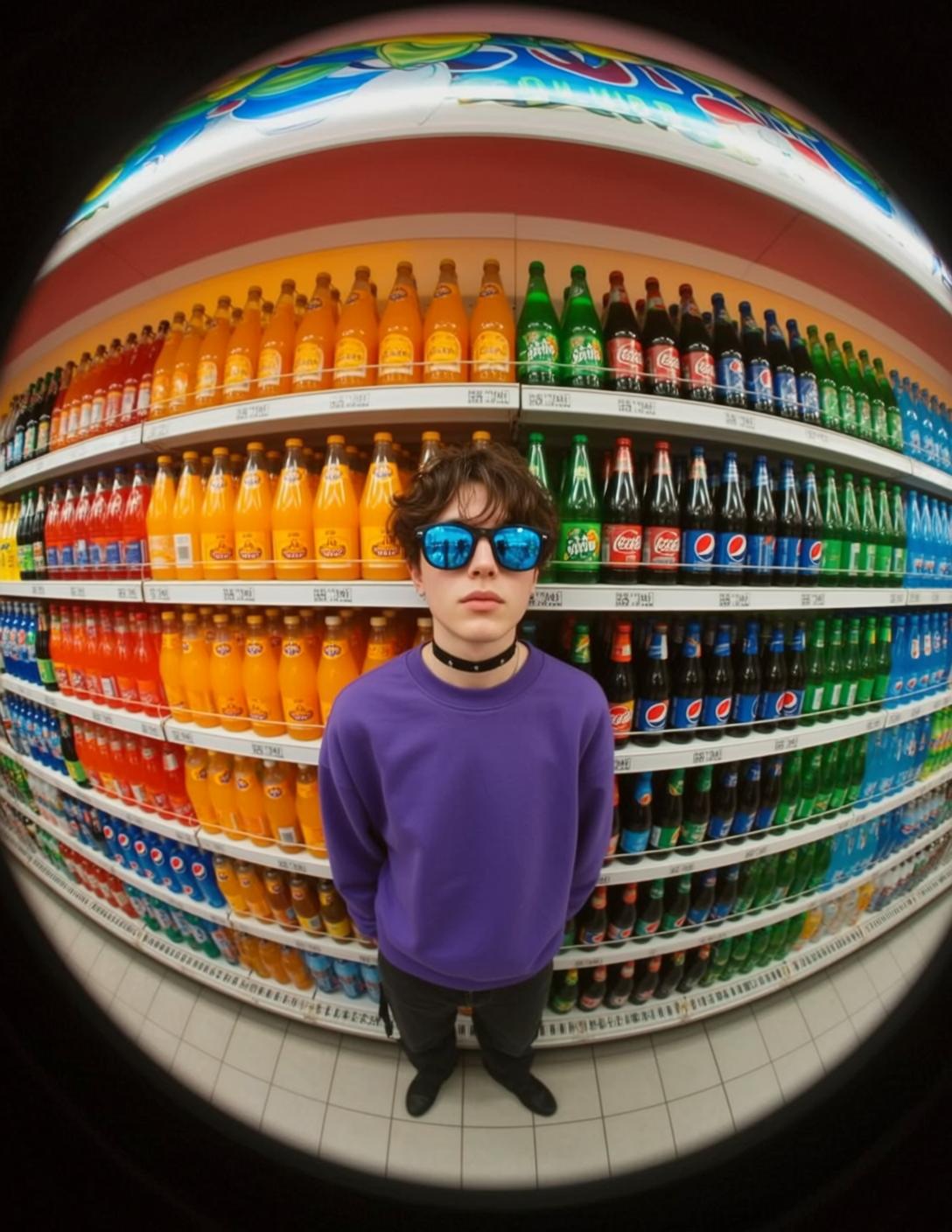 Purple Sweatshirt Supermarket Sunglasses