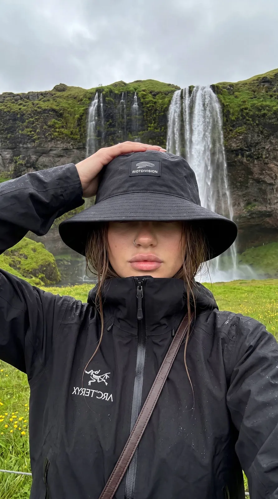 Seljalandsfoss Waterfall Iceland Waterproof Jacket