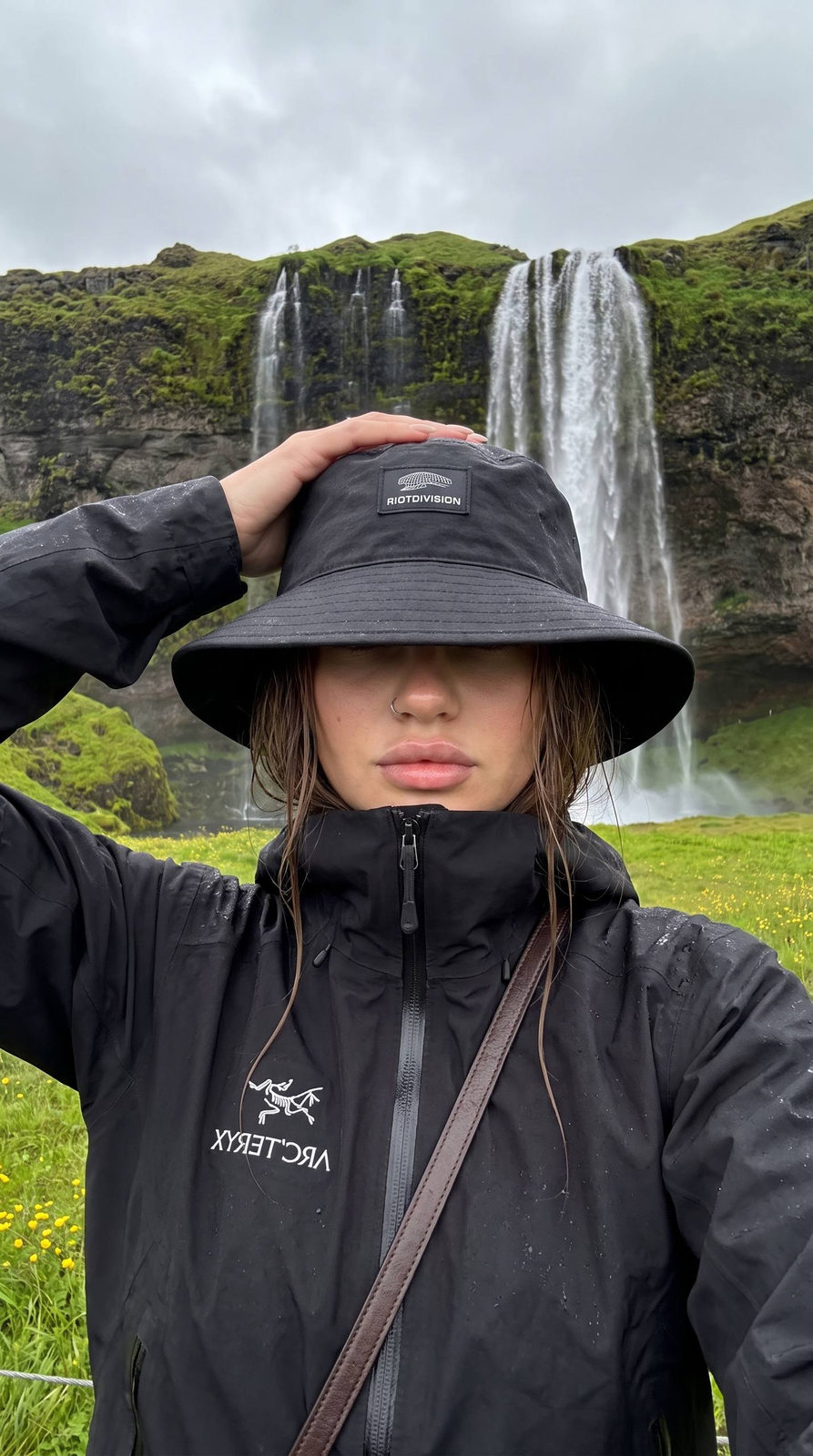 Seljalandsfoss Waterfall Iceland Waterproof Jacket