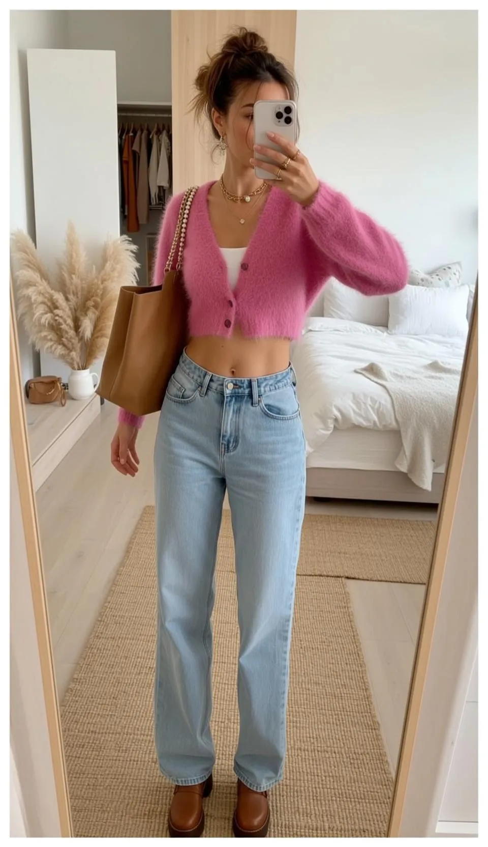 Earrings And Necklace And Rings In Bedroom