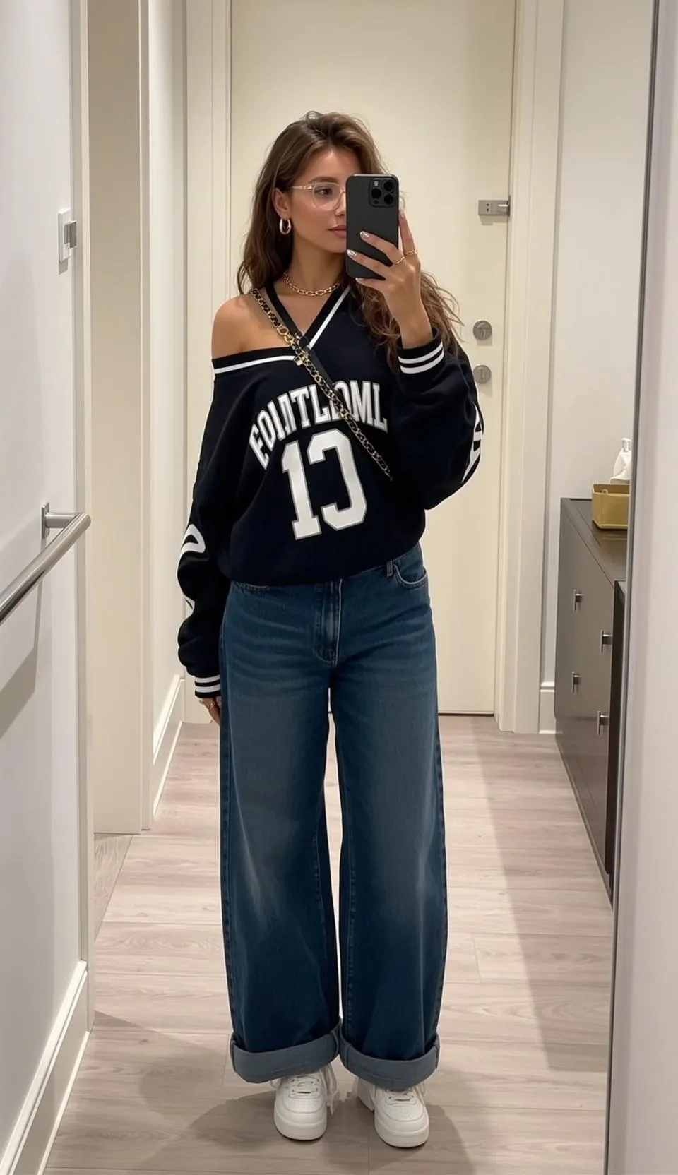 Glasses And Earrings And Necklace And Rings In Hallway