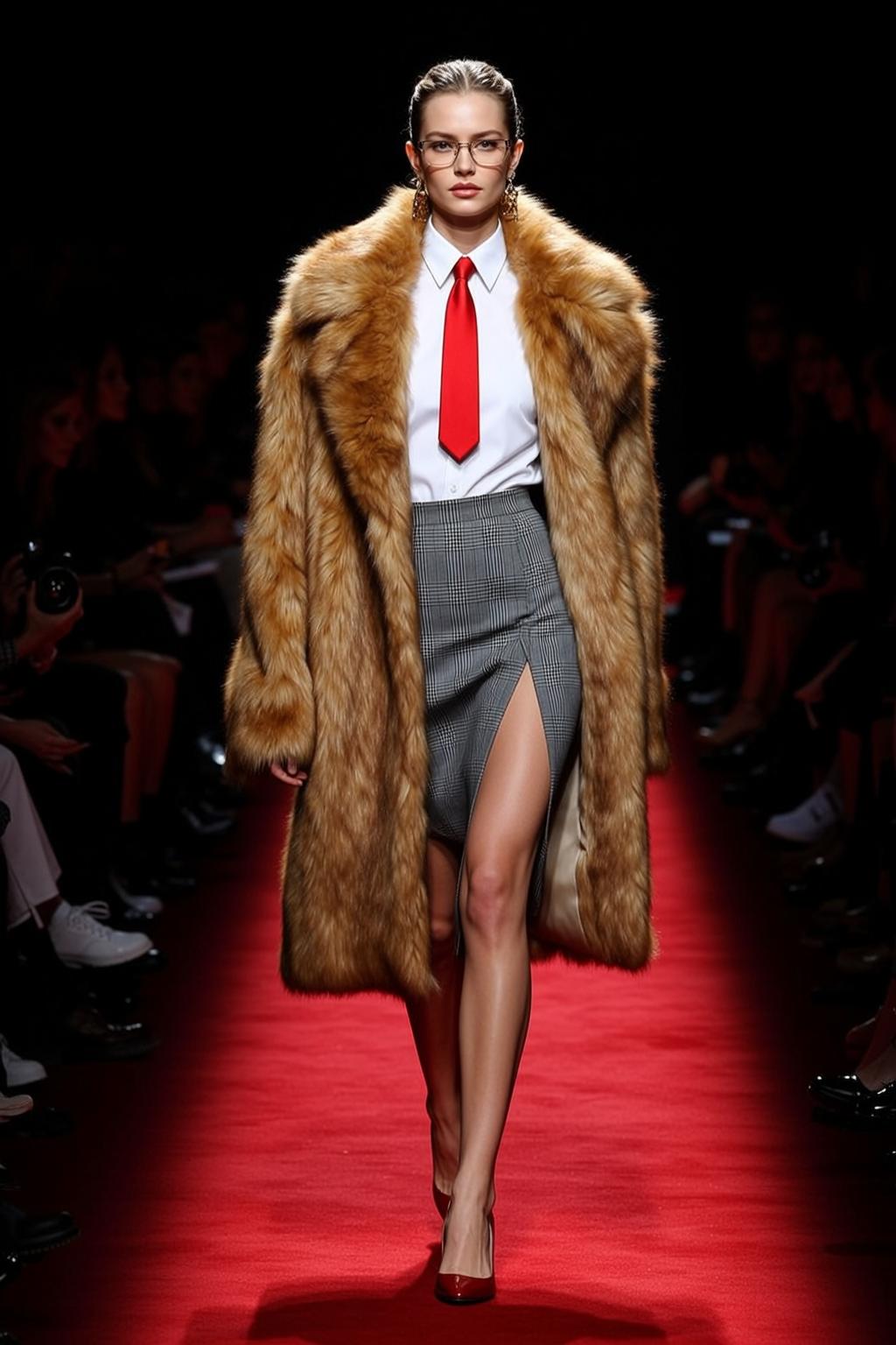 Fashion Week Pulled Back Bun Fair White