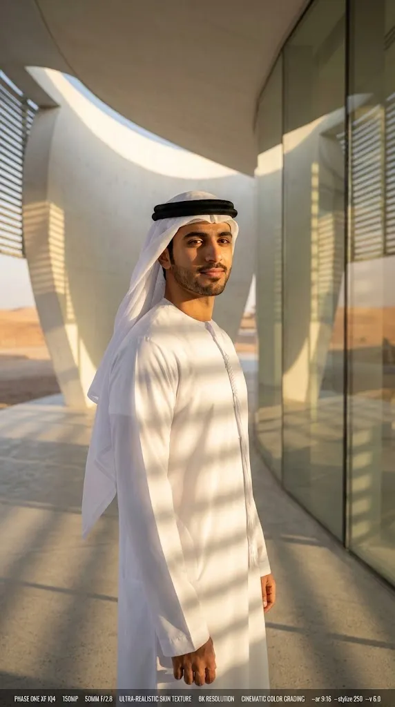 Young UAE man