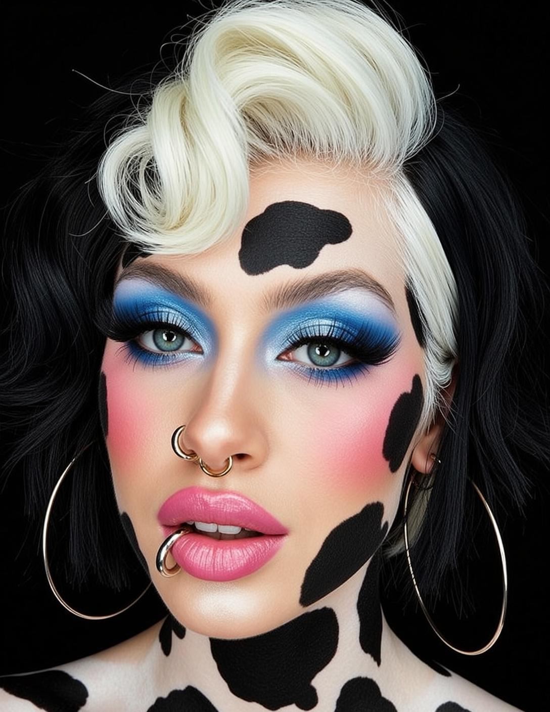 Cow Spot Makeup Portrait