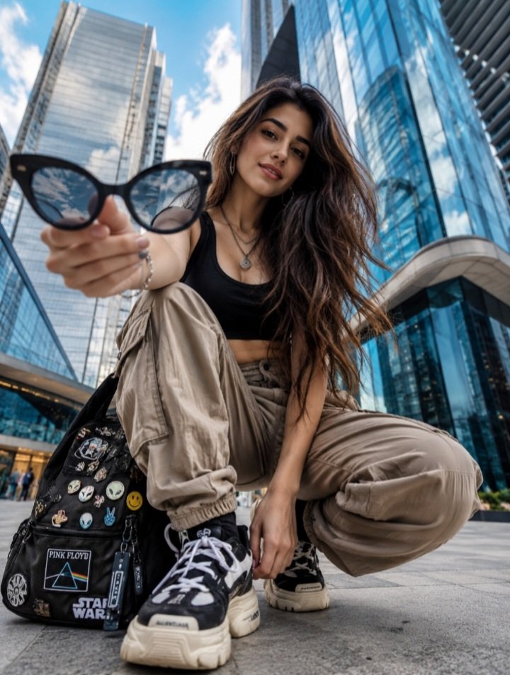 Black Sunglasses Toward Lens