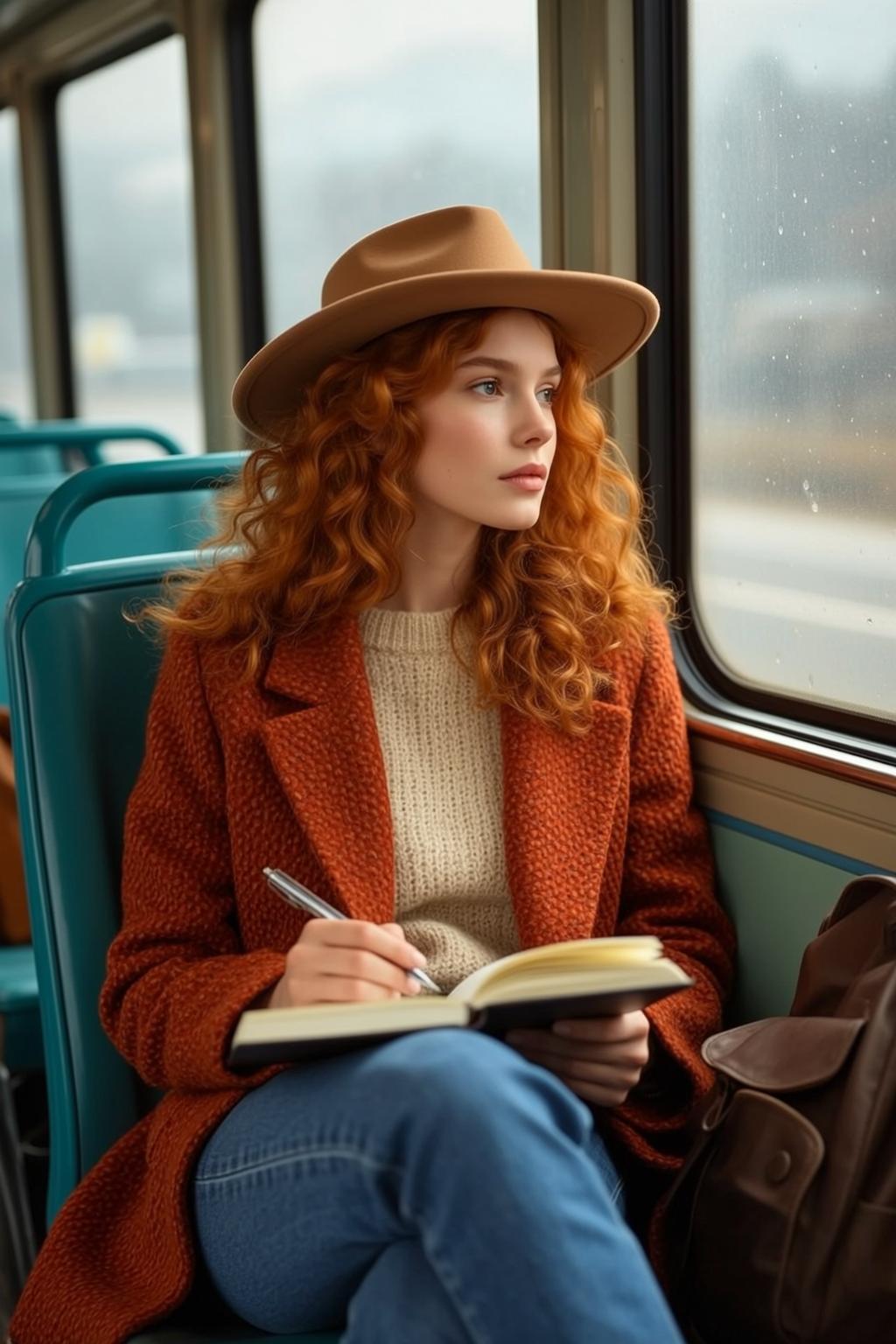 Autumn Young Long Curly Red Hair Fair