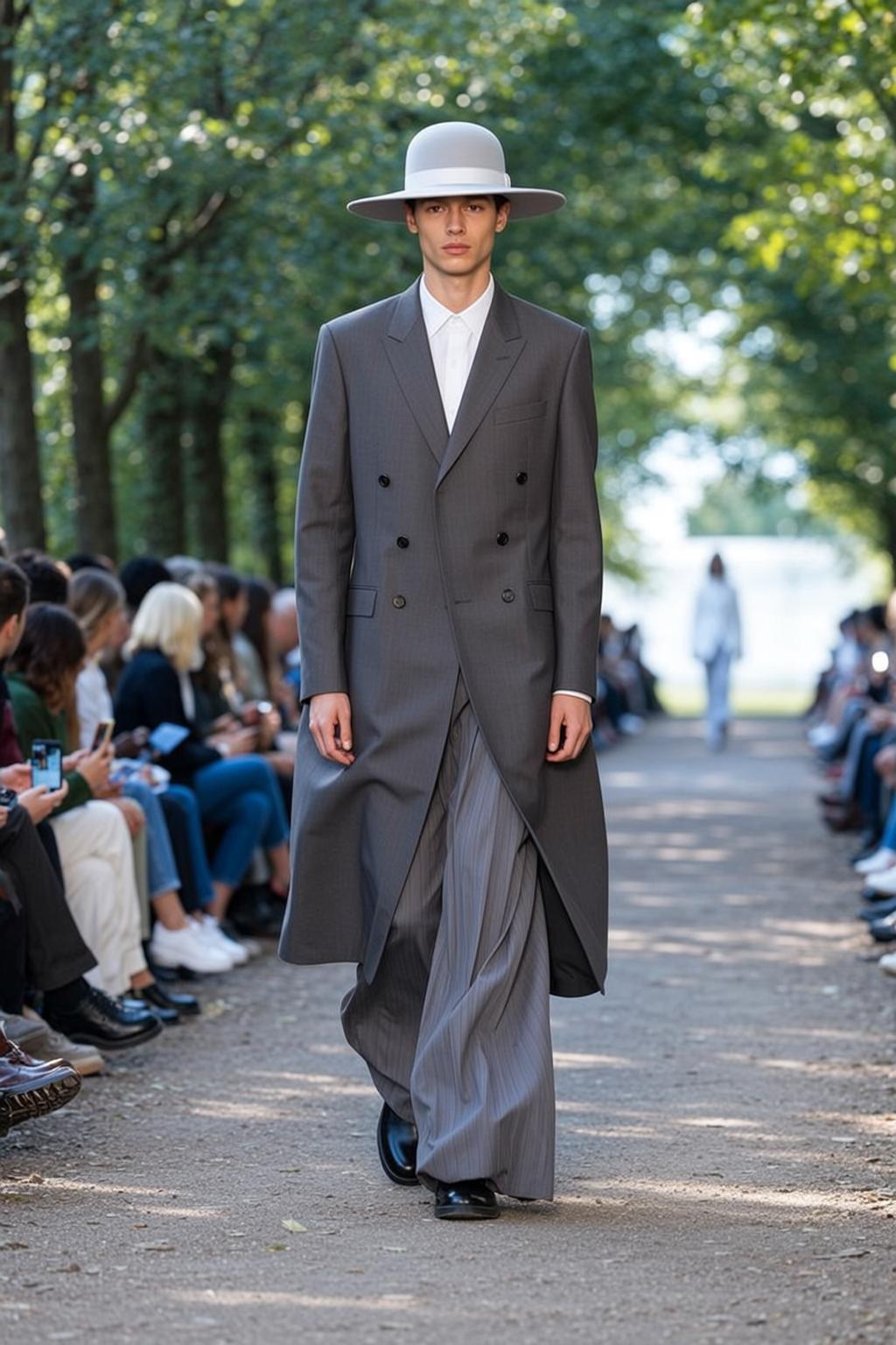 Fashion Week Young Short Brown Pale White reference photo
