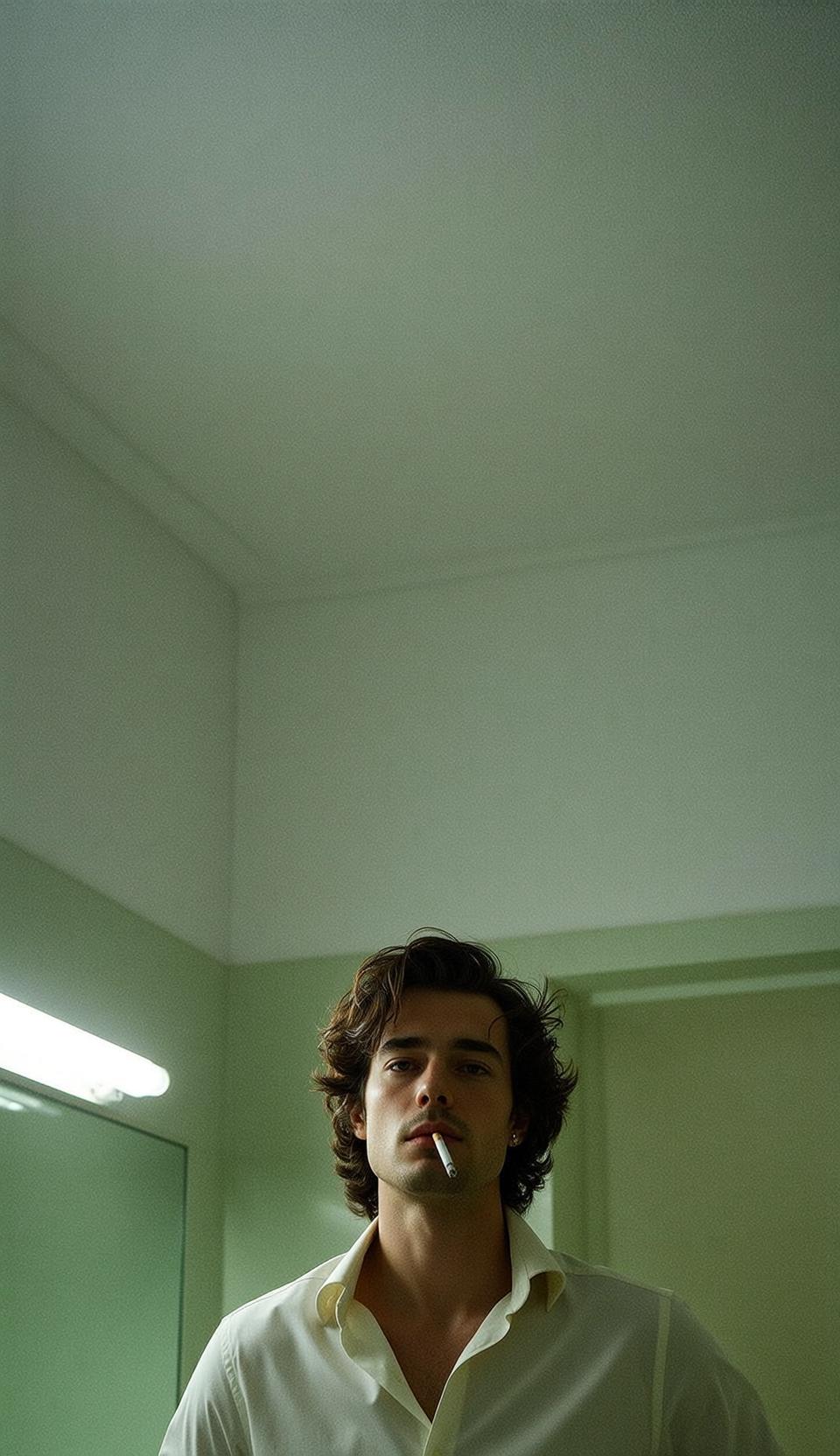 Cigarette Room Corner Portrait