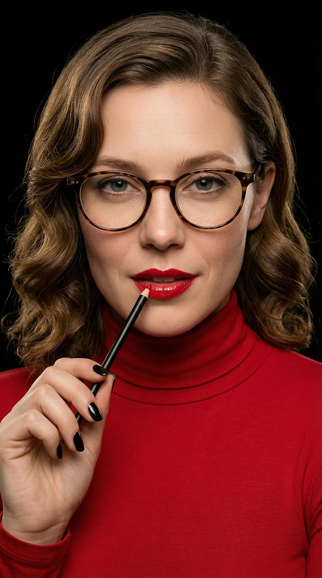 Glasses And Makeup In Styled Portrait