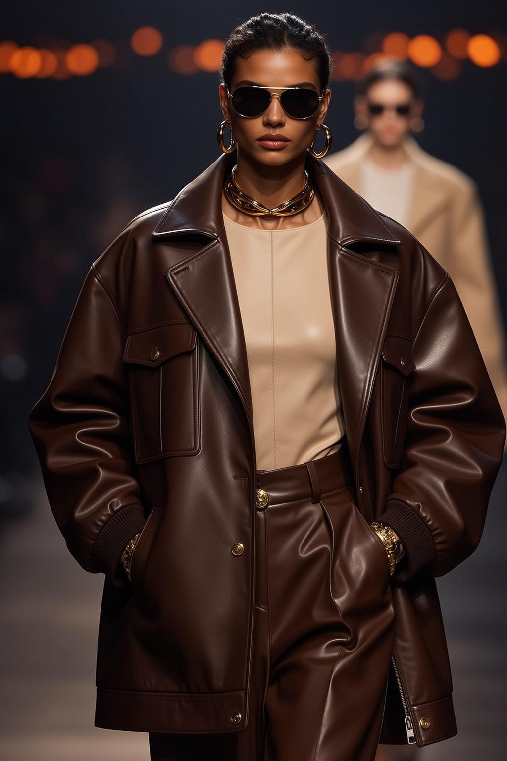 Fashion Week Pulled Back Braids Medium-toned Light