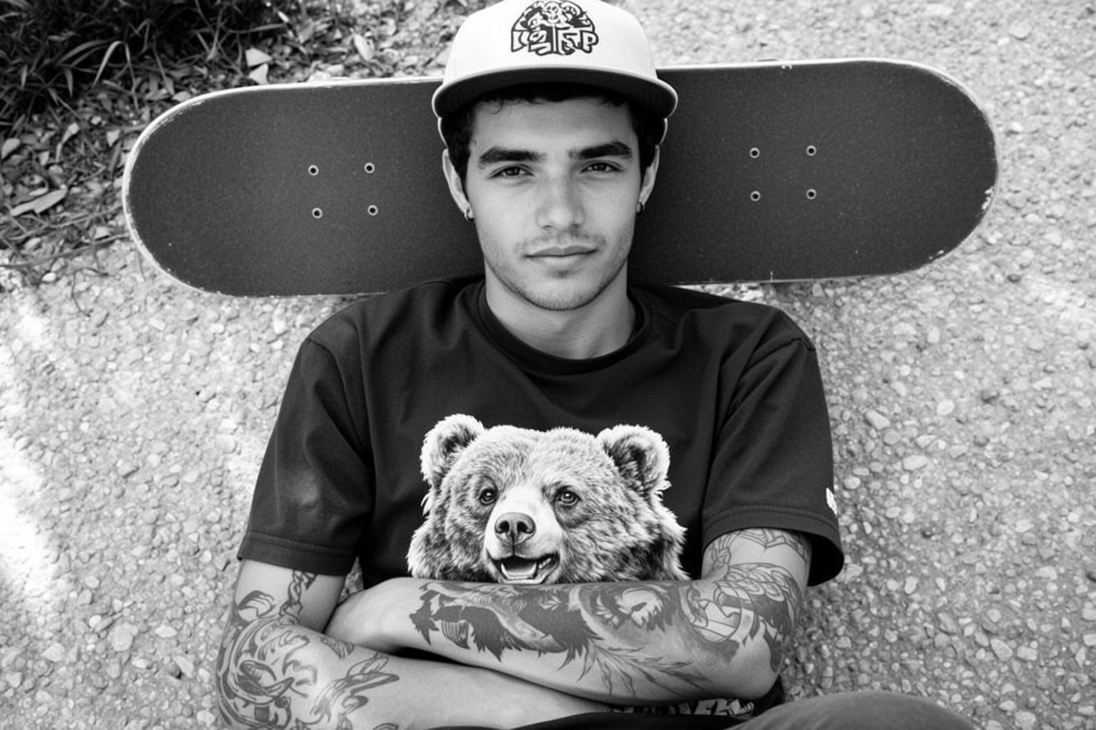 Bear Tee Skateboard Ground