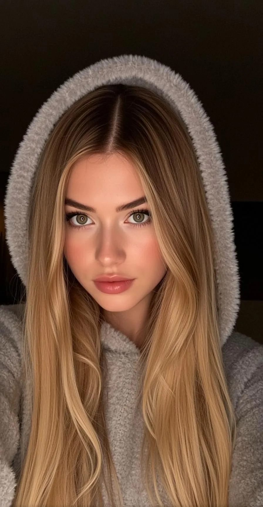 Center Part Close Portrait