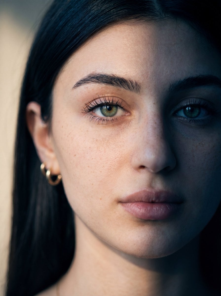 Dramatic Split Lighting Moody Beauty