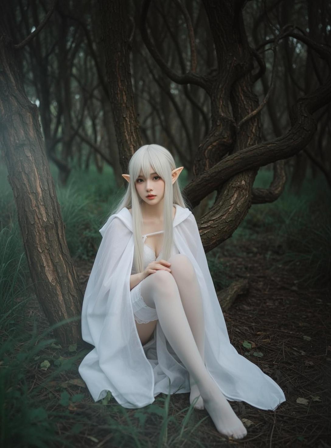 White Hooded Forest Elf